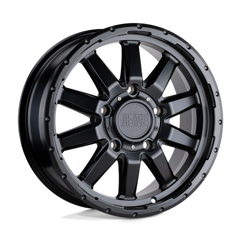 Black Rhino - EXCURSION - Black - Matte Black - 18" x 8", 48 Offset, 5x160 (Bolt pattern), 65.07mm HUB