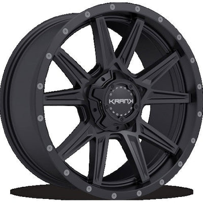 KranK Off-road - Cylinder - Black - Satin Black - 20" x 9", 0 Offset, 6x135/139.7 (Bolt Pattern), 108mm HUB
