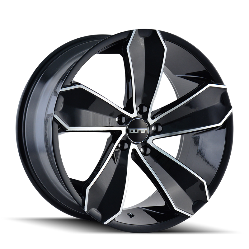 Touren - TR71 - Black - GLOSS BLACK/MACHINED FACE - 20" x 8.5", 30 Offset, 5x112 (Bolt Pattern), 66.56mm HUB