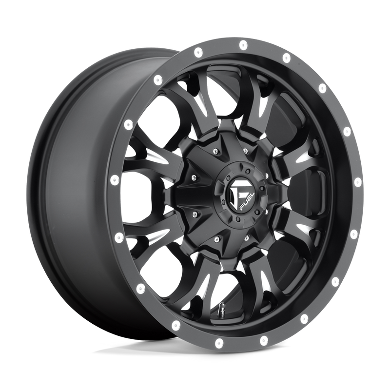 Fuel - D517 KRANK - Black - MATTE BLACK MILLED - 18" x 9", 1 Offset, 5x139.7/150 (Bolt Pattern), 110.1mm HUB