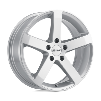 Petrol Wheels - P3B - Silver - GLOSS SILVER - 16" x 7", 38 Offset, 5x100 (Bolt Pattern), 72.1mm HUB