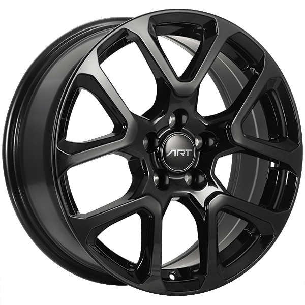 ART - Replica 127 - Black - Gloss Black - 17" x 7", 45 Offset, 5x114.3 (Bolt Pattern), 56.1mm HUB