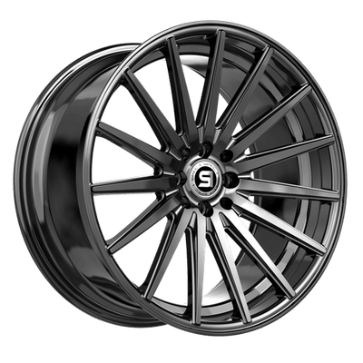 Spec-1 Racing - SP-69 - Black - Gloss Black - 18" x 8", 38 Offset, 5x114.3/120 (Bolt pattern), 73.1mm HUB