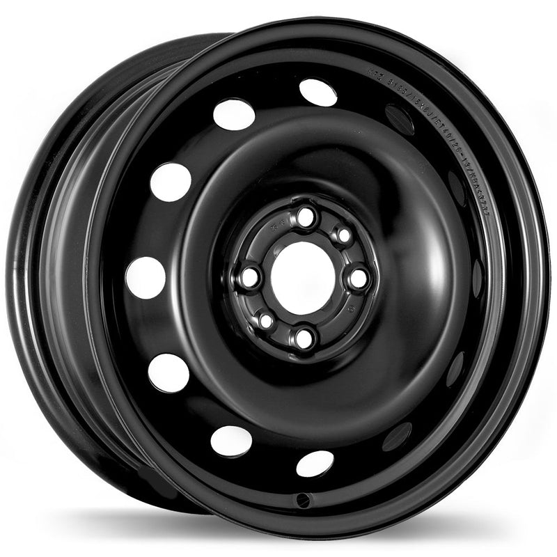 Fast Wheels - Steel - Black - Black - 15" x 6", 40 Offset, 4x98 (Bolt Pattern), 58.1mm HUB