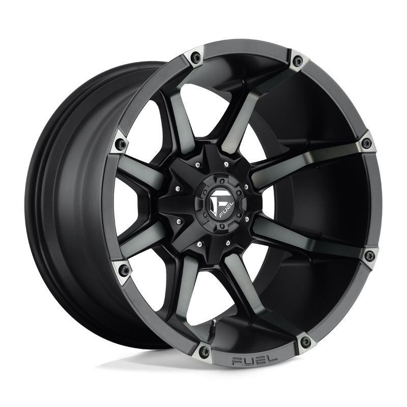 Fuel - D556 COUPLER - Black - MATTE BLACK DOUBLE DARK TINT - 20" x 9", 20 Offset, 5x139.7/150 (Bolt Pattern), 110.1mm HUB