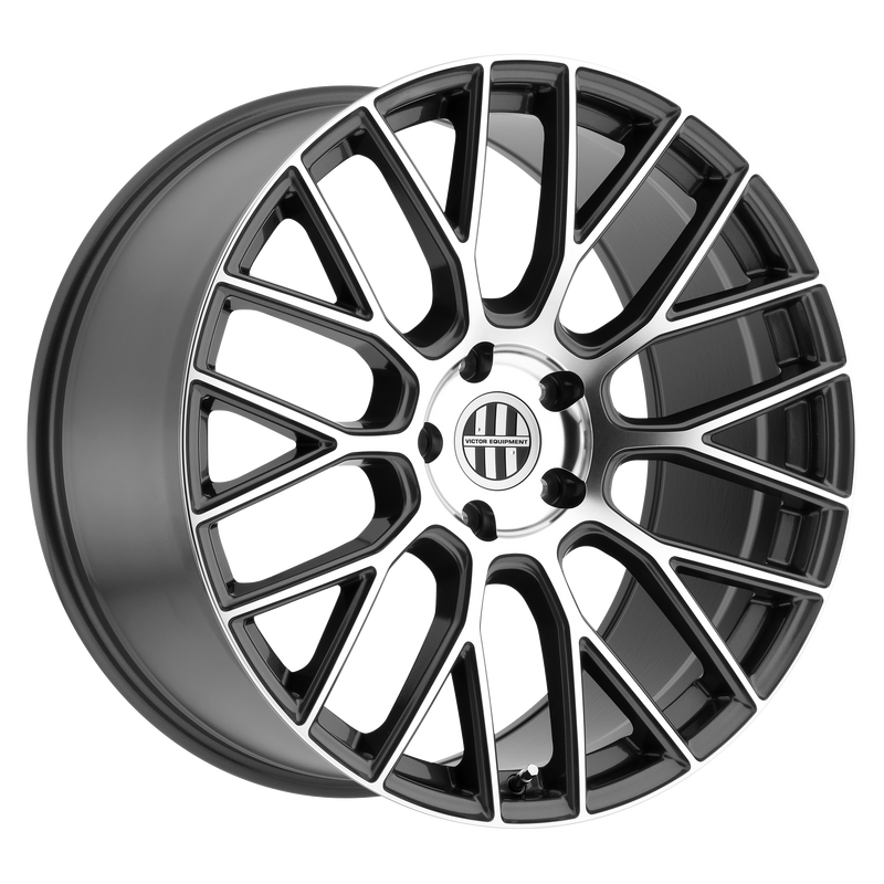 Victor Equipment Wheels - STABIL - Gunmetal - GUNMETAL W/ MIRROR CUT FACE - 21" x 11", 56 Offset, 5x130 (Bolt Pattern), 71.5mm HUB
