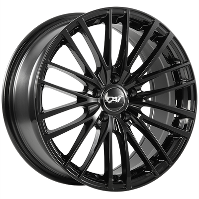 Dai Alloys - Cosmos - Black - Gloss Black - 16" x 7", 40 Offset, 5x114.3 (Bolt Pattern), 67.1mm HUB