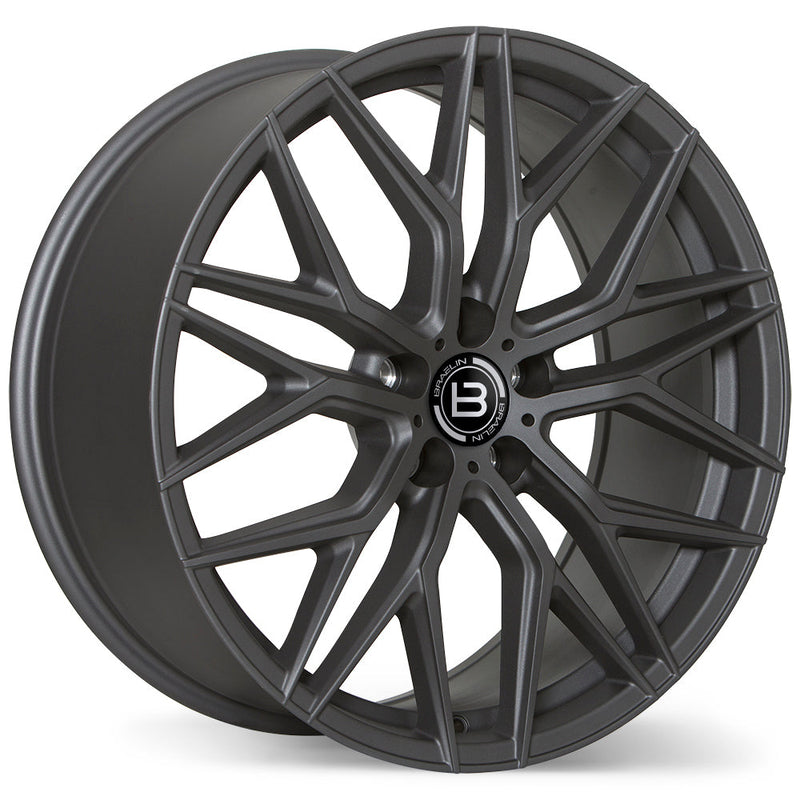 Braelin - BR10 - Gunmetal - Matte Graphite - 20" x 9", 38 Offset, 5x114.3 (Bolt Pattern), 70.2mm HUB