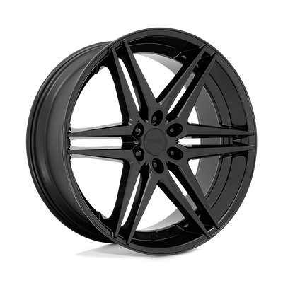 DUB - S268 DIRTY DOG - Black - ALL GLOSSY BLACK - 24" x 10", 25 Offset, 6x139.7 (Bolt Pattern), 106.1mm HUB