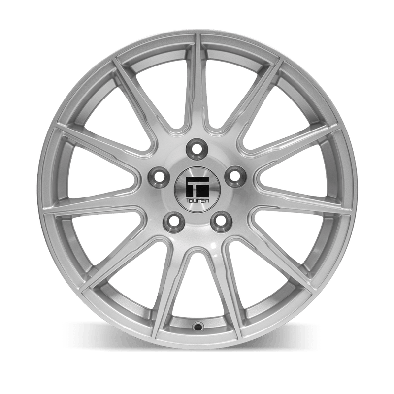 Touren - TR82 - Silver - GLOSS SILVER - 17" x 8", 40 Offset, 5x114.3 (Bolt Pattern), 72.6mm HUB