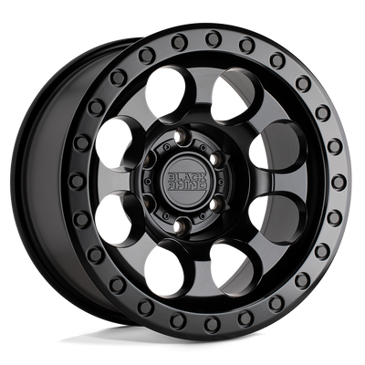 Black Rhino - RIOT - Black - MATTE BLACK - 17" x 8.5", 0 Offset, 5x139.7 (Bolt Pattern), 108mm HUB