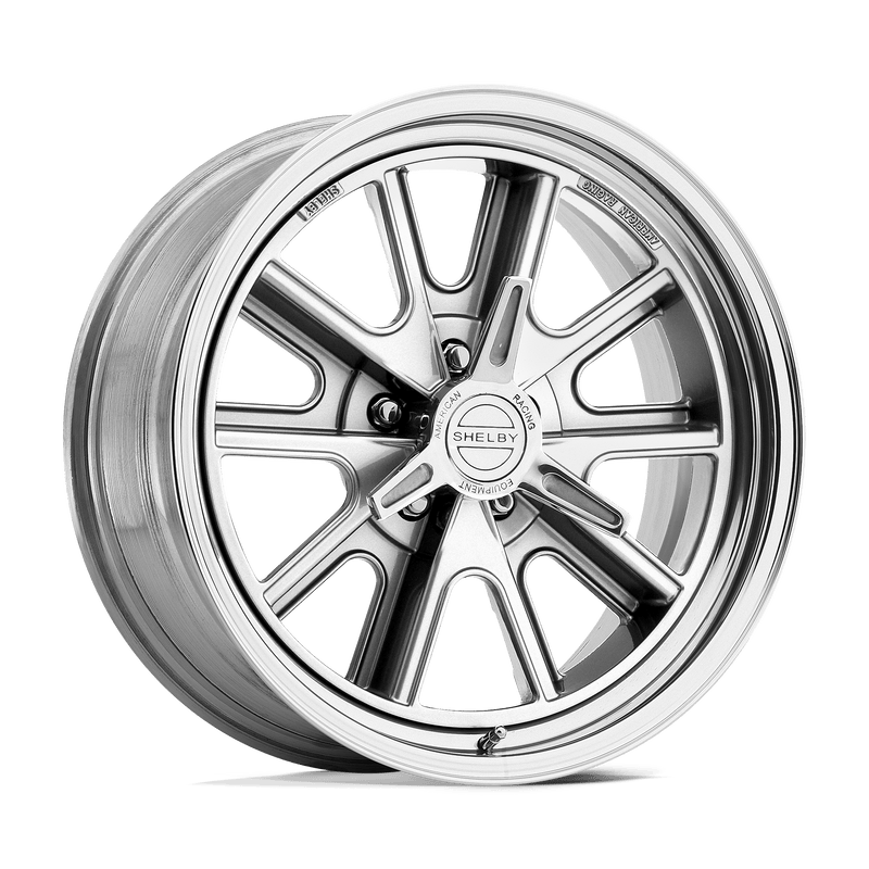 American Racing Vintage - VN427 SHELBY COBRA - Polished - POLISHED - 17" x 8", 0 Offset, 5x120.65 (Bolt Pattern), 72.6mm HUB