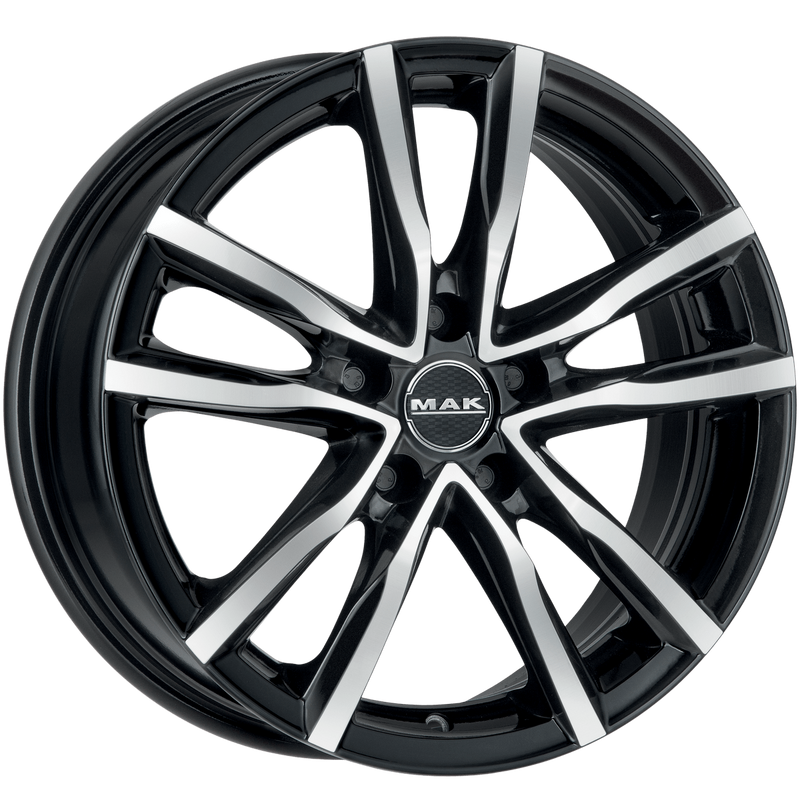 Mak Wheels - MILANO - Black - BLACK MIRROR - 18" x 8", 39 Offset, 5x112 (Bolt Pattern), 66.5mm HUB