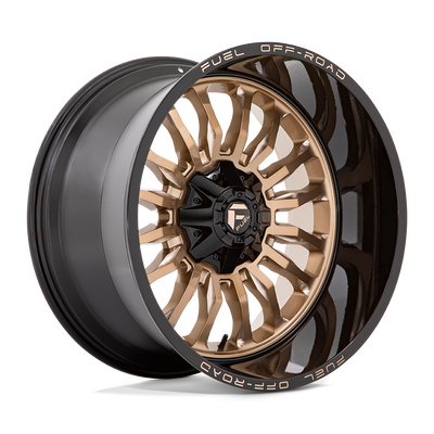 Fuel - D797 ARC - Bronze - PLATINUM BRONZE WITH BLACK LIP - 22" x 12", -44 Offset, 5x114.3/127 (Bolt Pattern), 78.1mm HUB