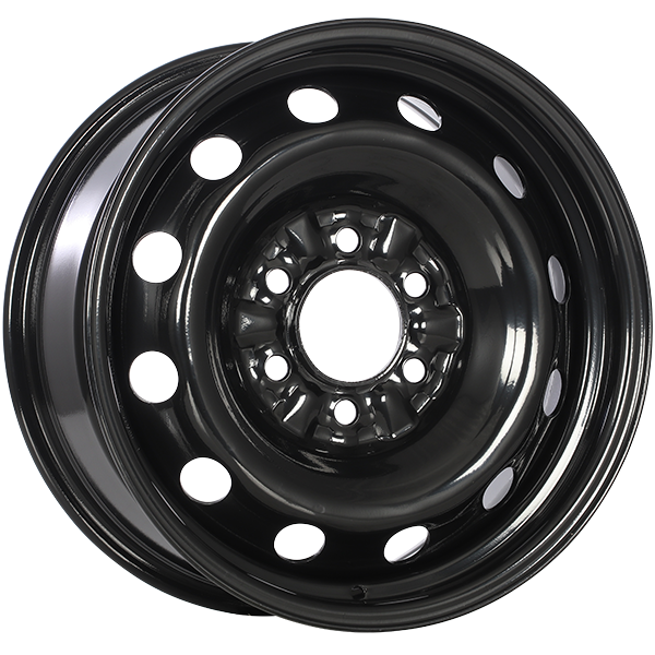 RNB - STEEL WHEEL - Black - Black E-Coating - 17" x 7", 50 Offset, 6x132 (Bolt Pattern), 74.5mm HUB