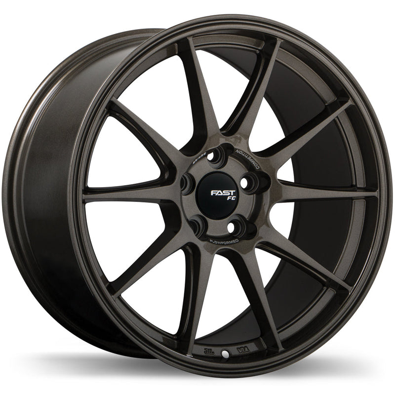 Fast Wheels - FC08 - Bronze - Bronzed Carbon - 18" x 10.5", 38 Offset, 5x112 (Bolt Pattern), 72.6mm HUB