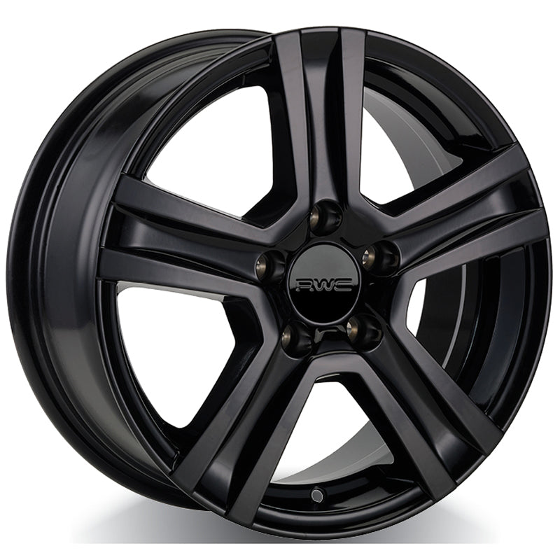 RWC - MN05 - Black - BLACK - 16" x 7", 45 Offset, 5x112 (Bolt Pattern), 66.7mm HUB