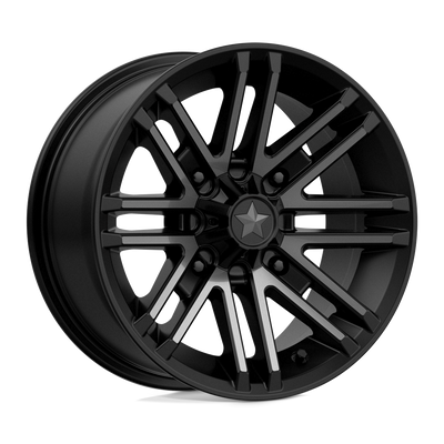MSA Offroad Wheels - M40 ROGUE - Black - SATIN BLACK TITANIUM TINT - 14" x 7", 10 Offset, 4x110 (Bolt Pattern), 86mm HUB