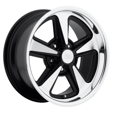 US Mag - U109 BANDIT - Gunmetal - MATTE BLACK MACHINED - 17" x 8", 1 Offset, 5x114.3 (Bolt Pattern), 72.56mm HUB