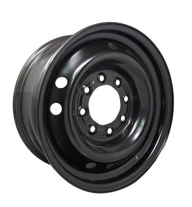 DTD - Steel - Black - Black - 17" x 7", 45 Offset, 8x165.1 (Bolt Pattern), 122mm HUB