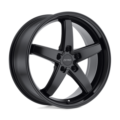 Petrol Wheels - P1B - Black - MATTE BLACK - 20" x 8.5", 40 Offset, 5x112 (Bolt Pattern), 72.1mm HUB