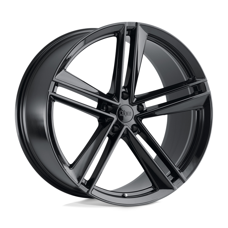 Ohm Wheels - LIGHTNING - Black - GLOSS BLACK - 18" x 8.5", 30 Offset, 5x120 (Bolt Pattern), 64.2mm HUB