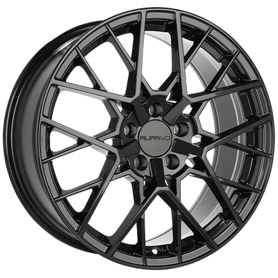 Ruffino Wheels - Inception - Black - Black Magic - 19" x 8.5", 45 Offset, 5x108 (Bolt Pattern), 63.4mm HUB