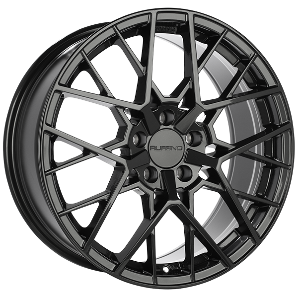 Ruffino Wheels - Inception - Black - Black Magic - 19" x 8.5", 45 Offset, 5x108 (Bolt Pattern), 63.4mm HUB