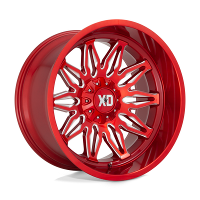XD Series - XD859 GUNNER - CANDY RED MILLED - 20" x 10", -18 Offset, 6x135/139.7 (Bolt Pattern), 106.1mm HUB