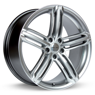 RTX Wheels - Bavaria II - Silver - Hyper Silver - 17" x 7.5", 35 Offset, 5x112 (Bolt Pattern), 66.6mm HUB