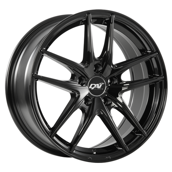 Dai Alloys - Apex - Black - Gloss Black - 17" x 7.5", 42 Offset, 5x112 (Bolt Pattern), 66.6mm HUB