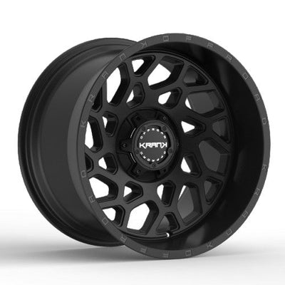 KranK Off-road - Ambush - Black - Satin Black - 20" x 9", 0 Offset, 8x170 (Bolt Pattern), 125.1mm HUB