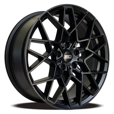 Euro Design - BM8 - Black - Matte Black - 19" x 8", 35 Offset, 5x120 (Bolt Pattern), 72.6mm HUB