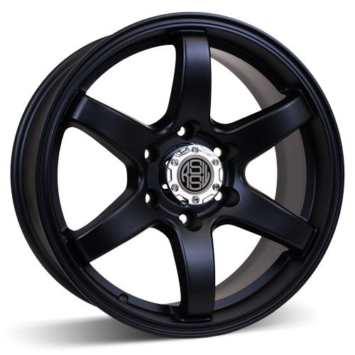 RSSW - Torque - Black - Matte black - 17" x 7.5", 31 Offset, 6x139.7 (Bolt Pattern), 78.1mm HUB