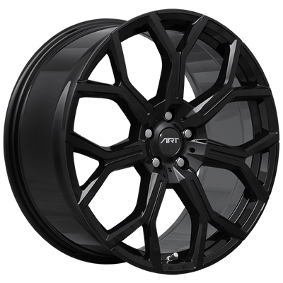 ART - Replica 225 - Black - Gloss Black - 21" x 9.5", 36 Offset, 5x112 (Bolt Pattern), 66.6mm HUB