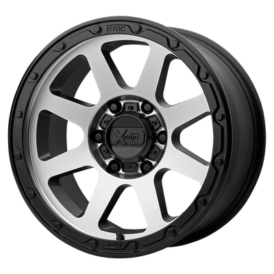XD Series - XD134 ADDICT 2 - Black - Matte Black Machined Face - 18" x 8.5", 0 Offset, 6x120 (Bolt Pattern), 66.9mm HUB