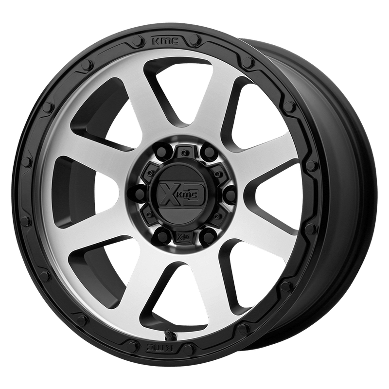 XD Series - XD134 ADDICT 2 - Black - Matte Black Machined Face - 18" x 8.5", 0 Offset, 6x120 (Bolt Pattern), 66.9mm HUB