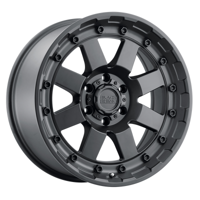 Black Rhino - CLEGHORN - Gunmetal - MATTE BLACK - 18" x 9", 12 Offset, 5x150 (Bolt Pattern), 110.1mm HUB