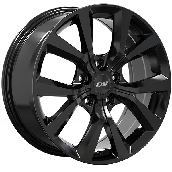 Dai Alloys - MISSION - Black - Gloss Black - 17" x 7.5", 40 Offset, 5x114.3 (Bolt Pattern), 67.1mm HUB