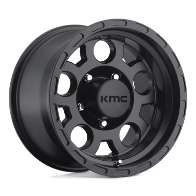 KMC Wheels - KM522 ENDURO - Black - MATTE BLACK - 16" x 9", -12 Offset, 5x127 (Bolt Pattern), 83.7mm HUB