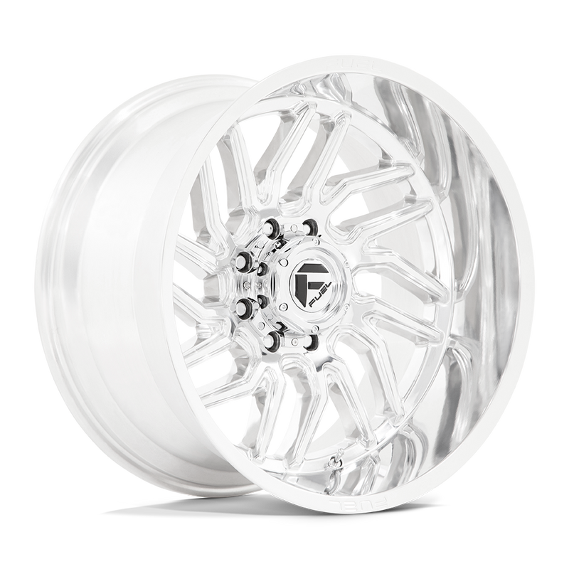 Fuel - D809 HURRICANE - Polished - POLISHED MILLED - 22" x 12", -44 Offset, 8x165.1 (Bolt Pattern), 125.1mm HUB