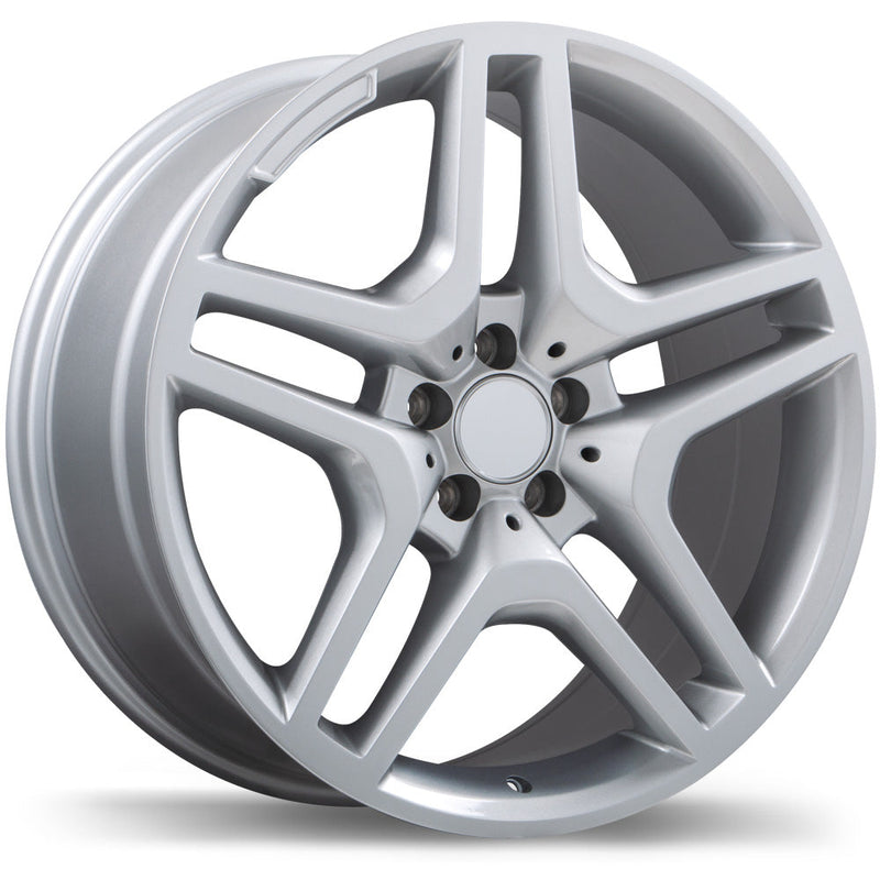 Replika - R173A - Silver - Gloss Silver - 20" x 9.5", 35 Offset, 5x112 (Bolt Pattern), 66.5mm HUB