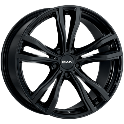 Mak Wheels - X-MODE - Black - GLOSS BLACK - 21" x 10", 50 Offset, 5x112 (Bolt Pattern), 66.6mm HUB