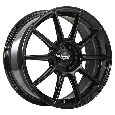 Dai Alloys - Pilot - Black - Gloss Black - 17" x 7.5", 45 Offset, 5x112 (Bolt Pattern), 57.1mm HUB