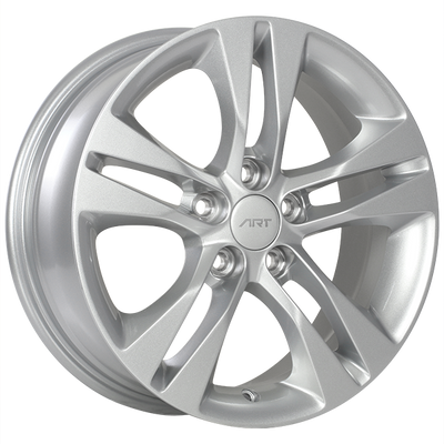 ART - Replica 160 - Silver - Silver - 16" x 6.5", 39 Offset, 5x105 (Bolt Pattern), 56.6mm HUB