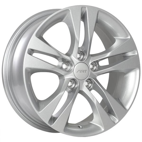 ART - Replica 160 - Silver - Silver - 16" x 6.5", 39 Offset, 5x105 (Bolt Pattern), 56.6mm HUB