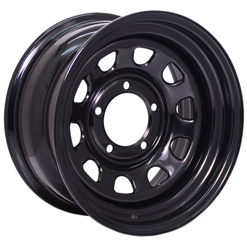 Envy Wheels - 101MB D WINDOW - Black - GLOSS BLACK - 17" x 8", 6 Offset, 5x139.7 (Bolt Pattern), 108mm HUB