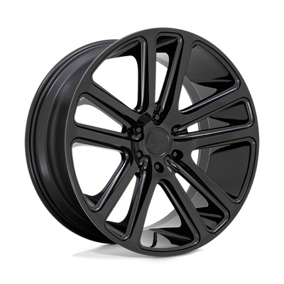 DUB - S256 FLEX - Black - GLOSS BLACK - 24" x 10", 30 Offset, 6x139.7 (Bolt Pattern), 78.1mm HUB