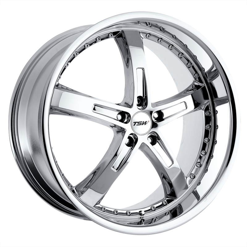 TSW Wheels - JARAMA - Chrome - CHROME - 19" x 8", 32 Offset, 5x112 (Bolt Pattern), 72.1mm HUB