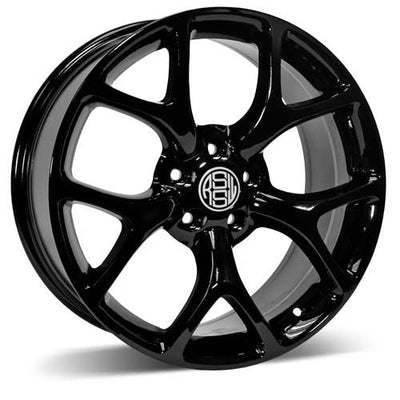 RSSW - Aero - Black - Gloss Black - 18" x 8", 40 Offset, 5x115 (Bolt Pattern), 70.3mm HUB